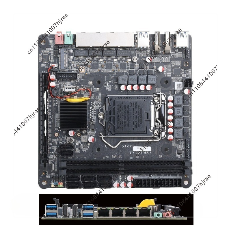 Материнская плата Mini ITX C24 – обзор и цена Nas Motherboard 8 Sata Mini Itx