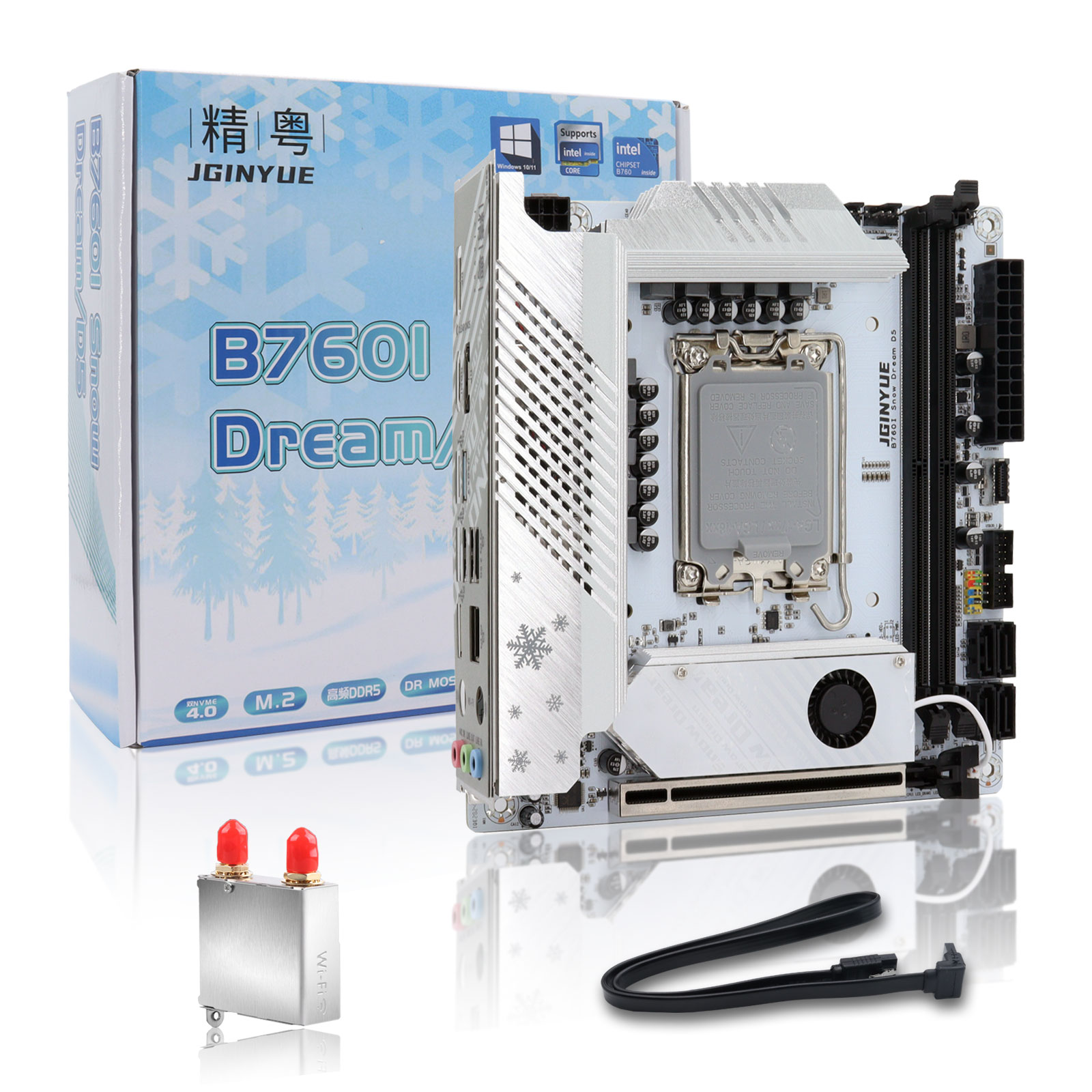 JGINYUE B760i ddr5 mini itx Ма – обзор и цена Lga1700 Itx Motherboard Ddr5