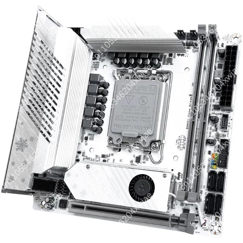 Белая материнская плата ITX B7 – обзор и цена Lga1700 Itx Motherboard Ddr5